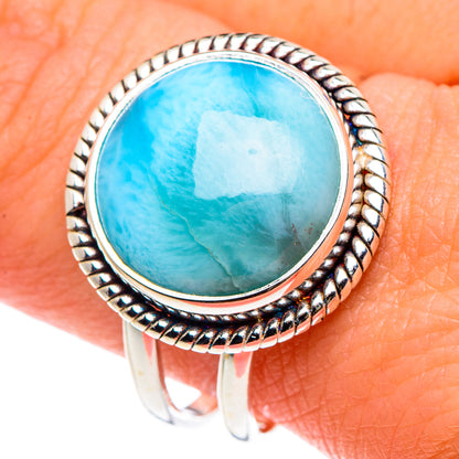 Larimar Rings handcrafted by Ana Silver Co - RING90348