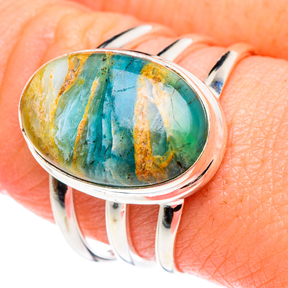 Peruvian Opal Rings handcrafted by Ana Silver Co - RING90352