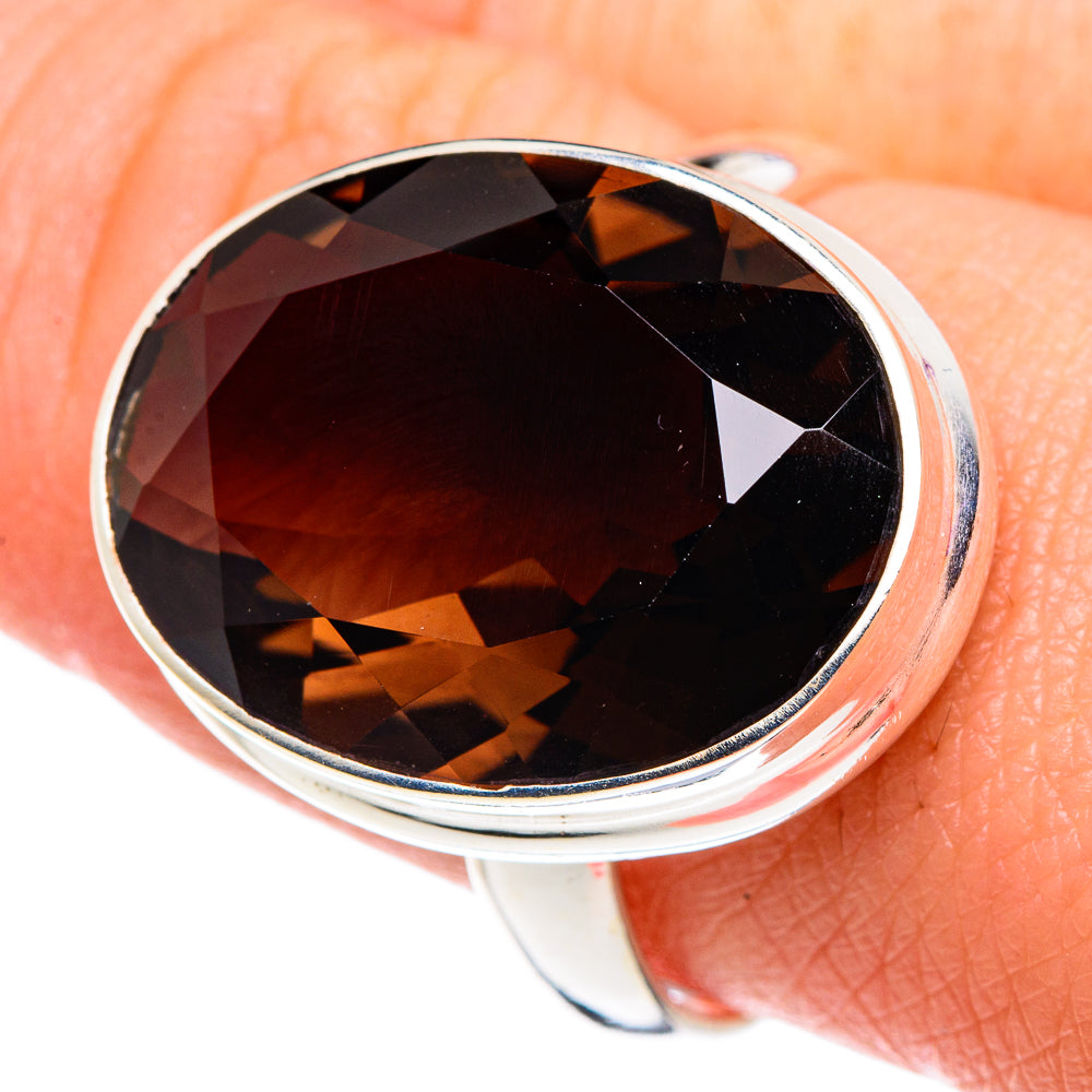 Smoky Quartz Rings handcrafted by Ana Silver Co - RING90358