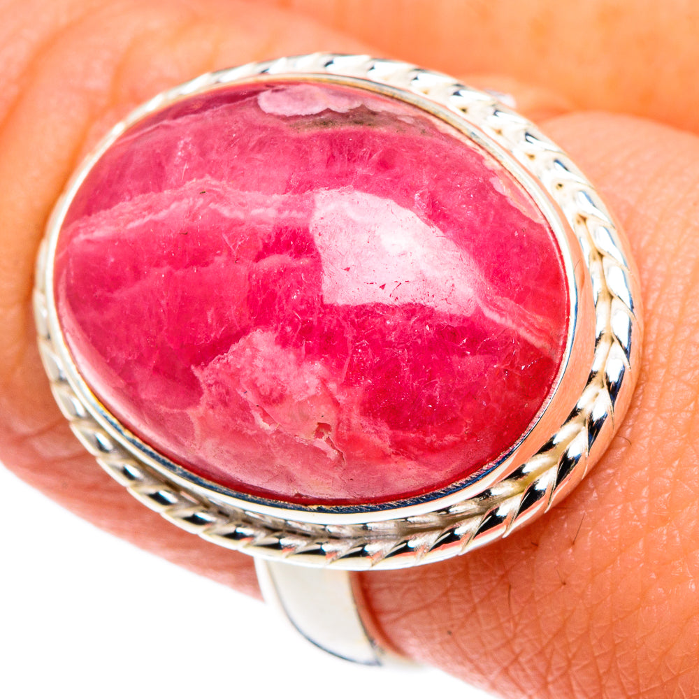 Rhodochrosite Rings handcrafted by Ana Silver Co - RING90362