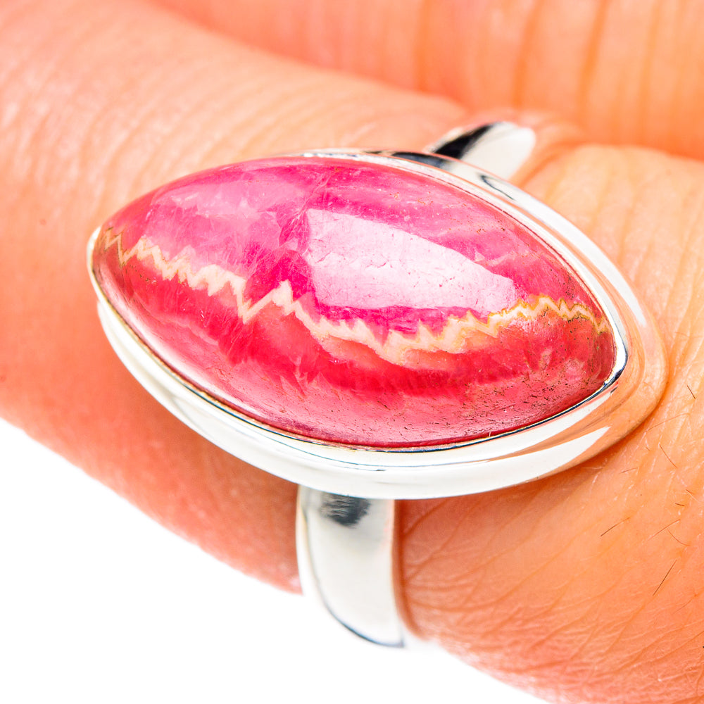 Rhodochrosite Rings handcrafted by Ana Silver Co - RING90364