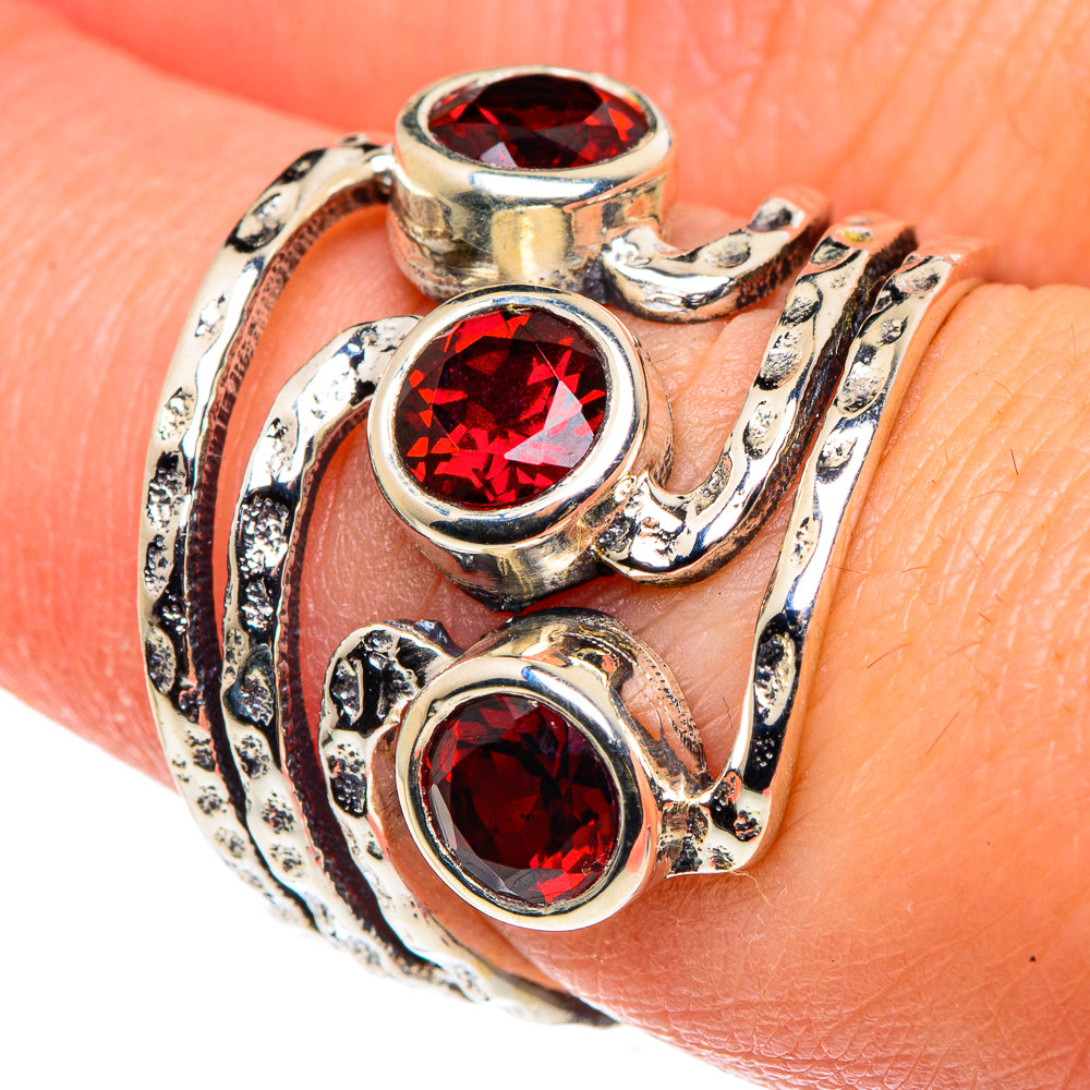 Garnet Rings handcrafted by Ana Silver Co - RING90365