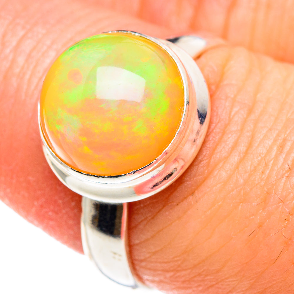 Ethiopian Opal Rings handcrafted by Ana Silver Co - RING90375