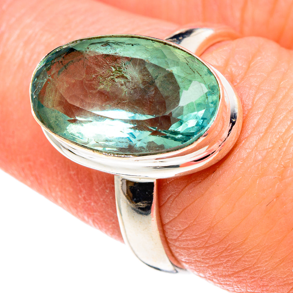 Green Fluorite Rings handcrafted by Ana Silver Co - RING90384