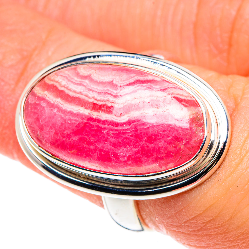 Rhodochrosite Rings handcrafted by Ana Silver Co - RING90394