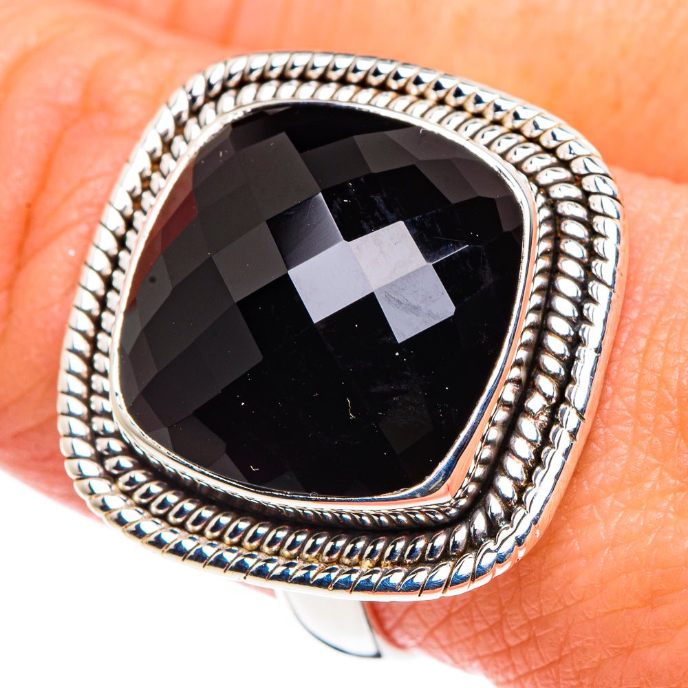Black Onyx Rings handcrafted by Ana Silver Co - RING90397