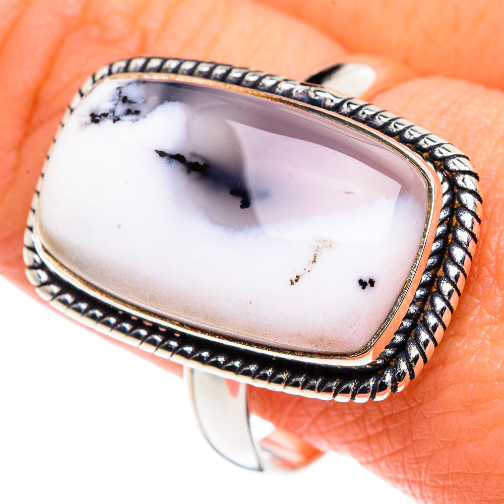 Dendritic Opal Rings handcrafted by Ana Silver Co - RING90400