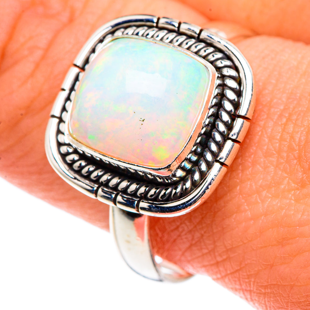 Ethiopian Opal Rings handcrafted by Ana Silver Co - RING90402