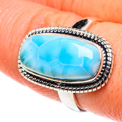 Larimar Rings handcrafted by Ana Silver Co - RING90407