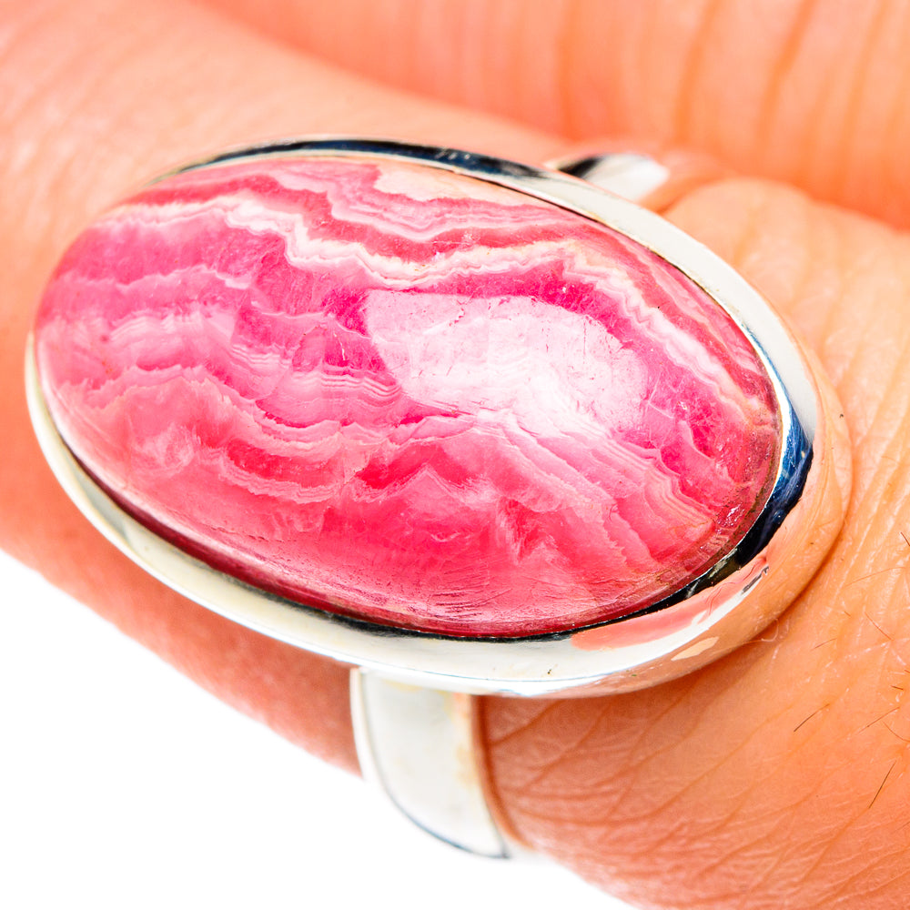 Rhodochrosite Rings handcrafted by Ana Silver Co - RING90418