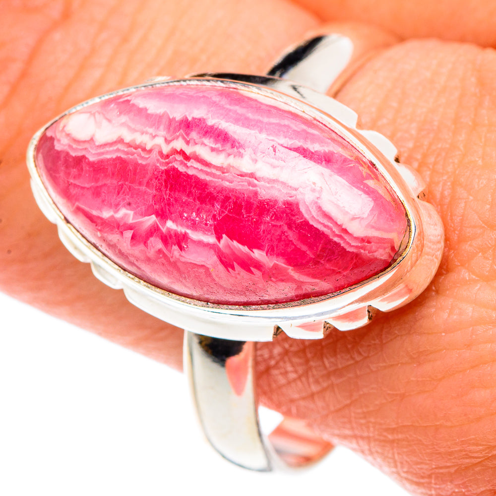 Rhodochrosite Rings handcrafted by Ana Silver Co - RING90419