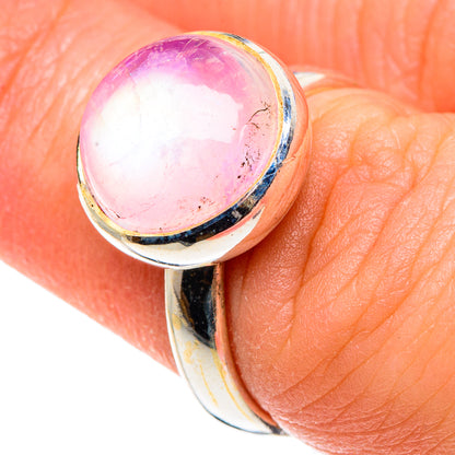 Pink Moonstone Rings handcrafted by Ana Silver Co - RING90420