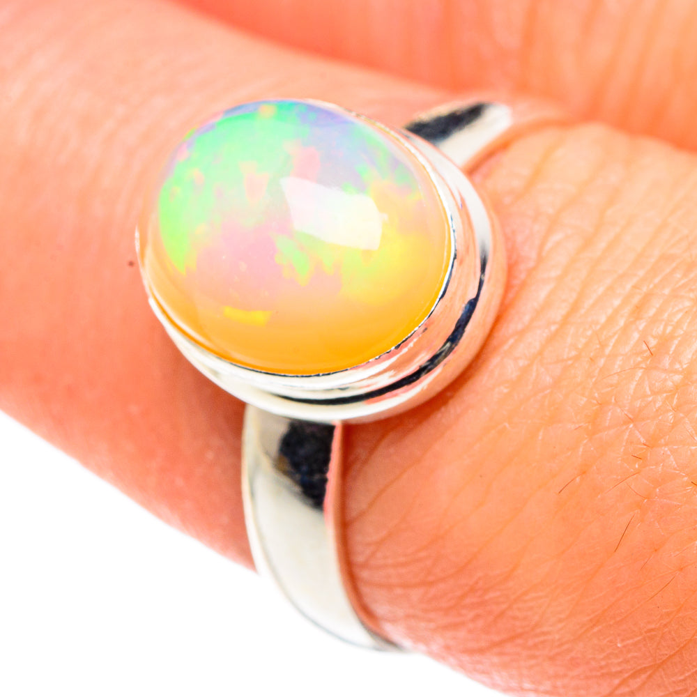 Ethiopian Opal Rings handcrafted by Ana Silver Co - RING90428