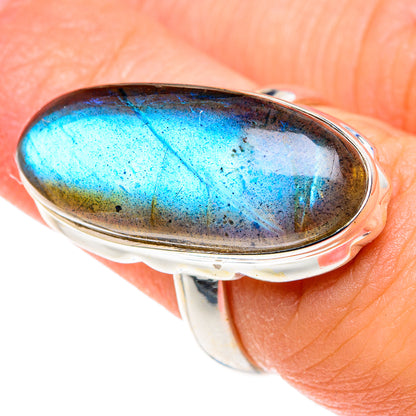Labradorite Rings handcrafted by Ana Silver Co - RING90432