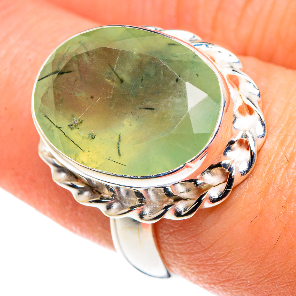 Prehnite Rings handcrafted by Ana Silver Co - RING90438