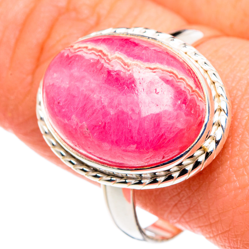 Rhodochrosite Rings handcrafted by Ana Silver Co - RING90443