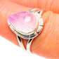 Pink Moonstone Rings handcrafted by Ana Silver Co - RING90444