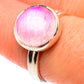 Pink Moonstone Rings handcrafted by Ana Silver Co - RING90446