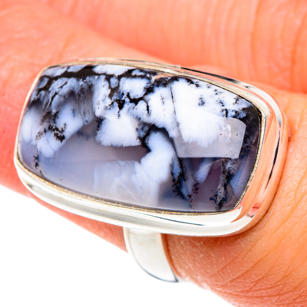 Dendritic Opal Rings handcrafted by Ana Silver Co - RING90452