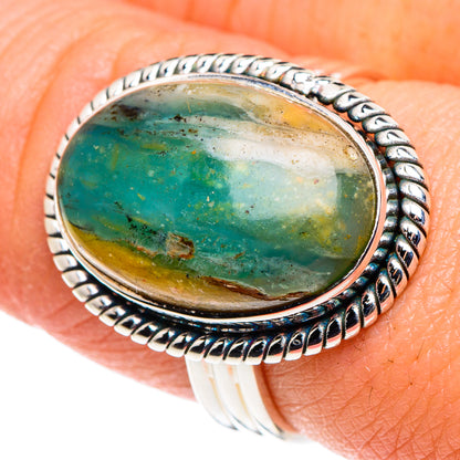 Peruvian Opal Rings handcrafted by Ana Silver Co - RING90464