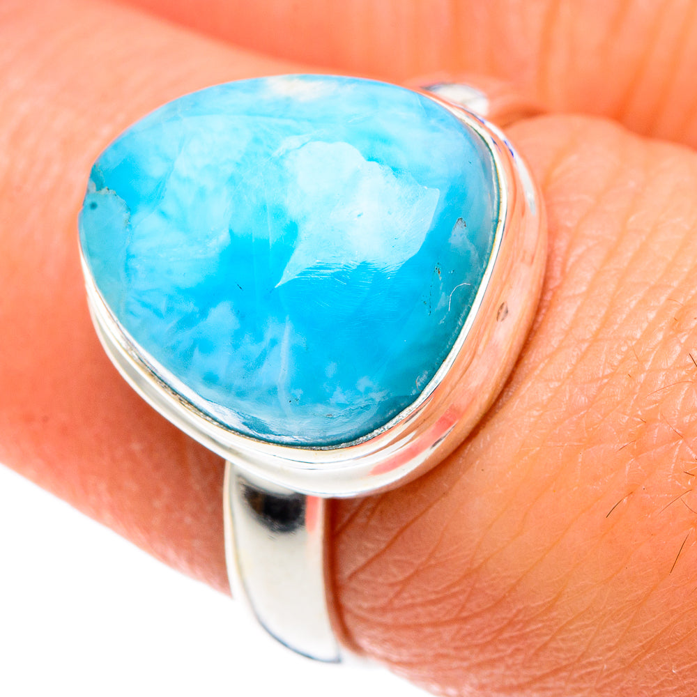 Larimar Rings handcrafted by Ana Silver Co - RING90475