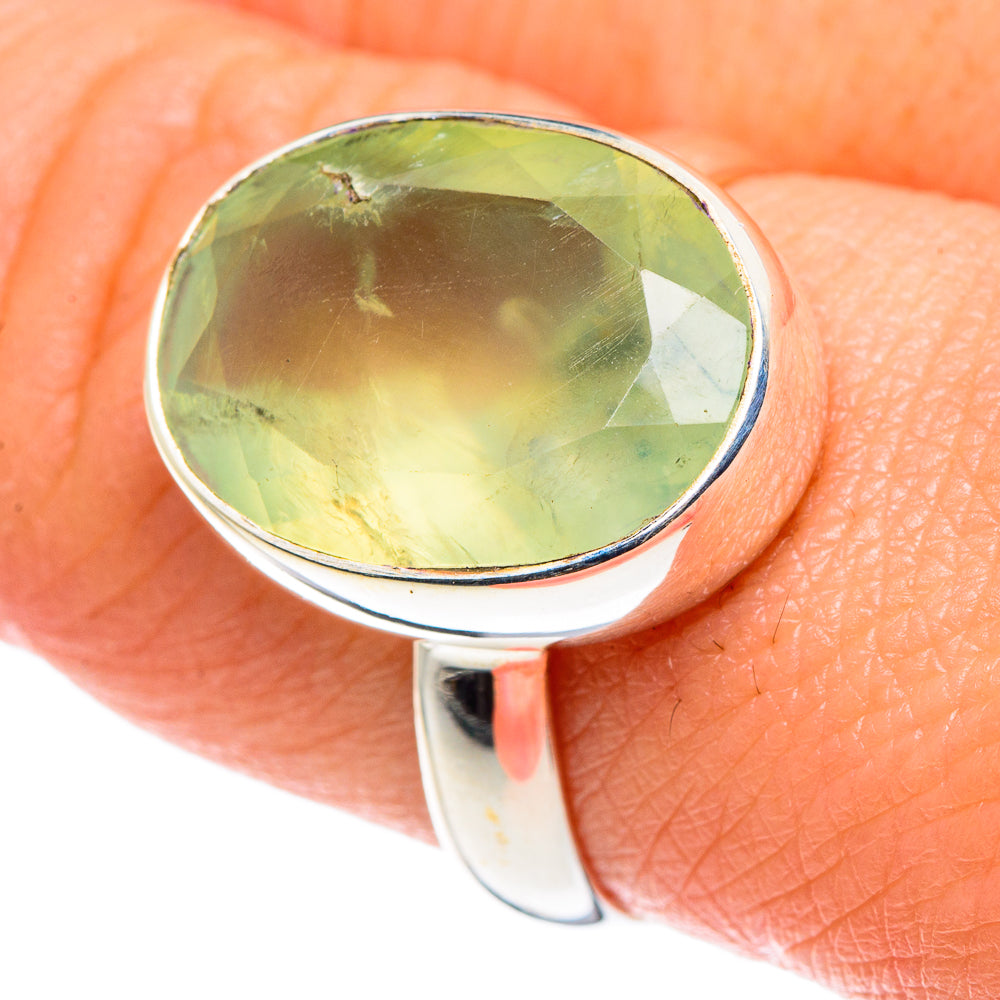 Prehnite Rings handcrafted by Ana Silver Co - RING90478