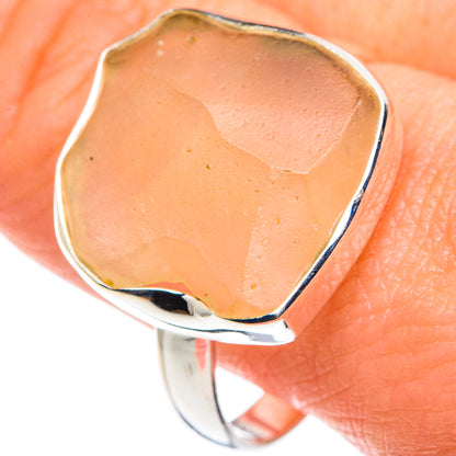 Libyan Desert Glass Rings handcrafted by Ana Silver Co - RING90484