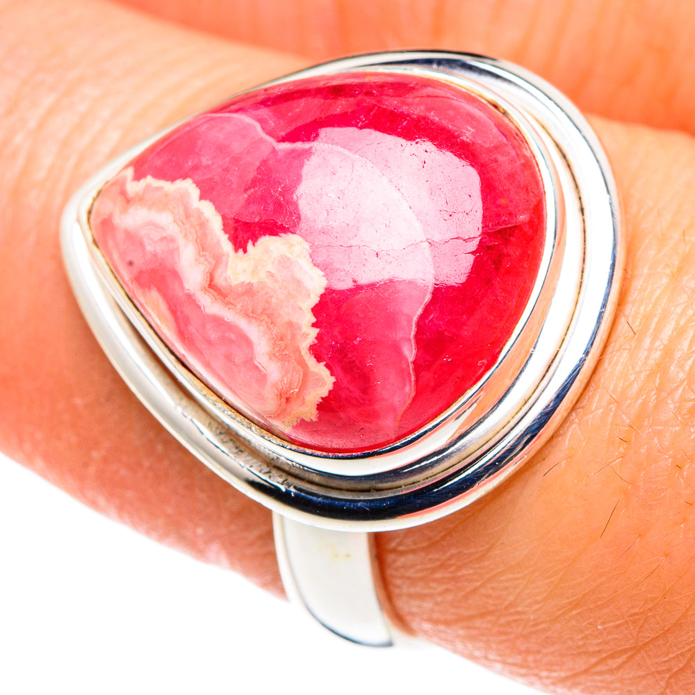 Rhodochrosite Rings handcrafted by Ana Silver Co - RING90486