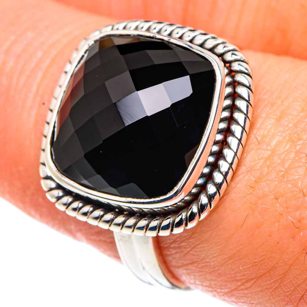 Black Onyx Rings handcrafted by Ana Silver Co - RING90493