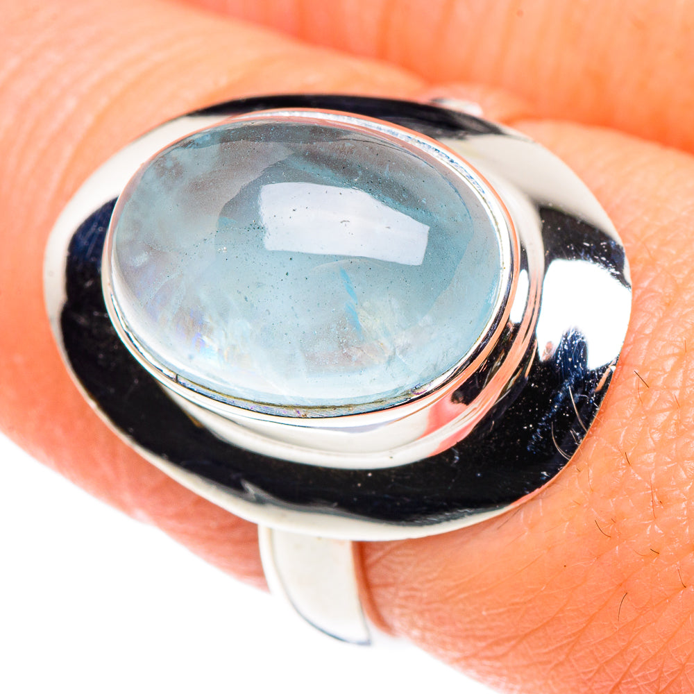 Aquamarine Rings handcrafted by Ana Silver Co - RING90494