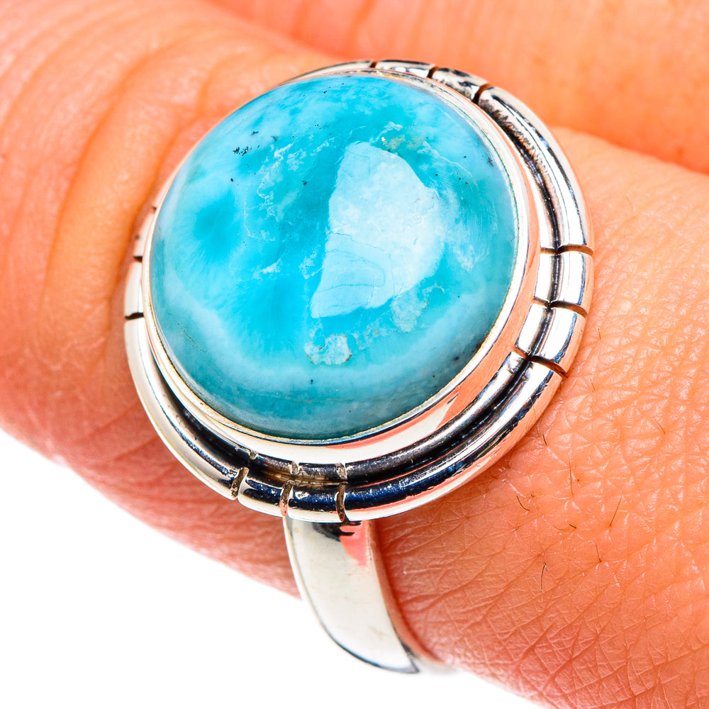 Larimar Rings handcrafted by Ana Silver Co - RING90496