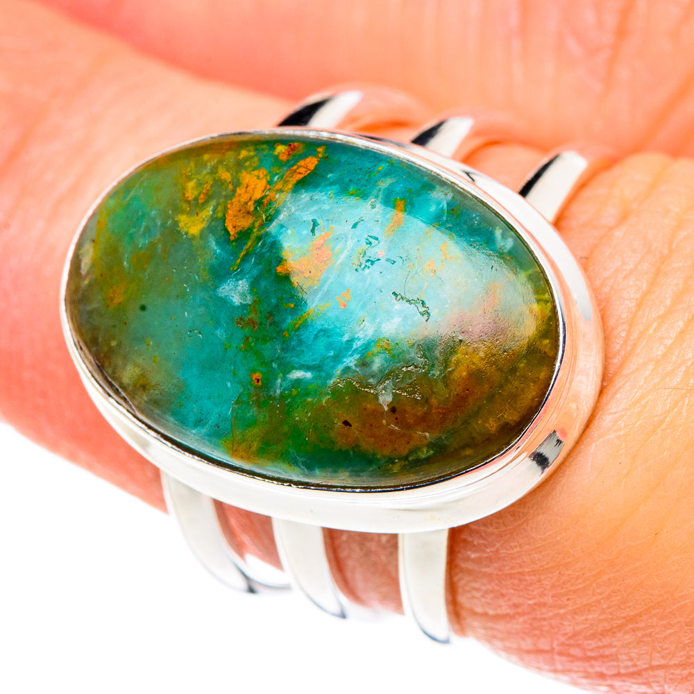 Peruvian Opal Rings handcrafted by Ana Silver Co - RING90497