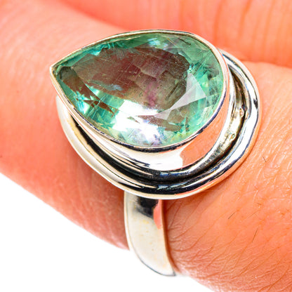 Green Fluorite Rings handcrafted by Ana Silver Co - RING90502