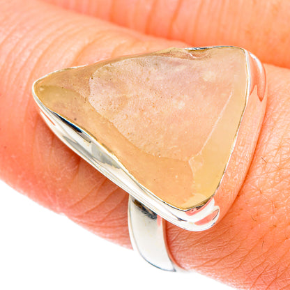 Libyan Desert Glass Rings handcrafted by Ana Silver Co - RING90511