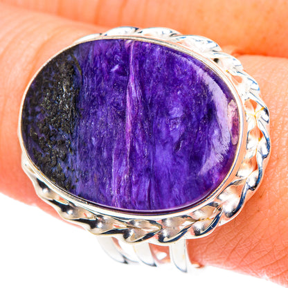 Charoite Rings handcrafted by Ana Silver Co - RING90518