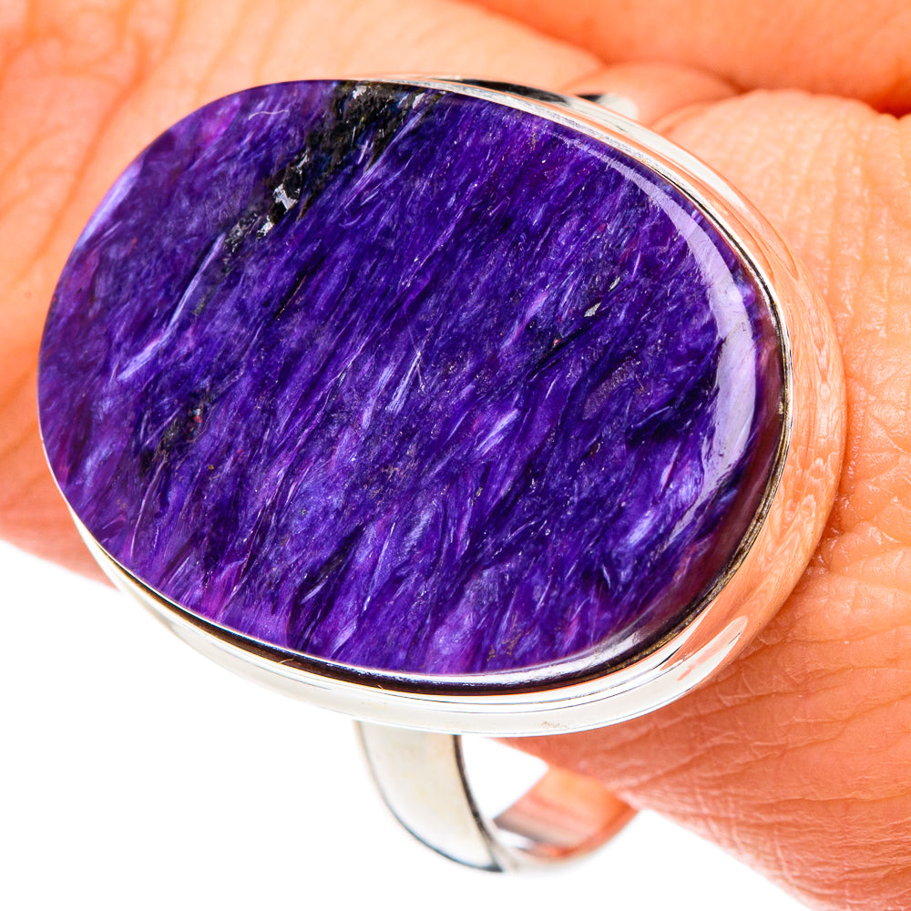 Charoite Rings handcrafted by Ana Silver Co - RING90522
