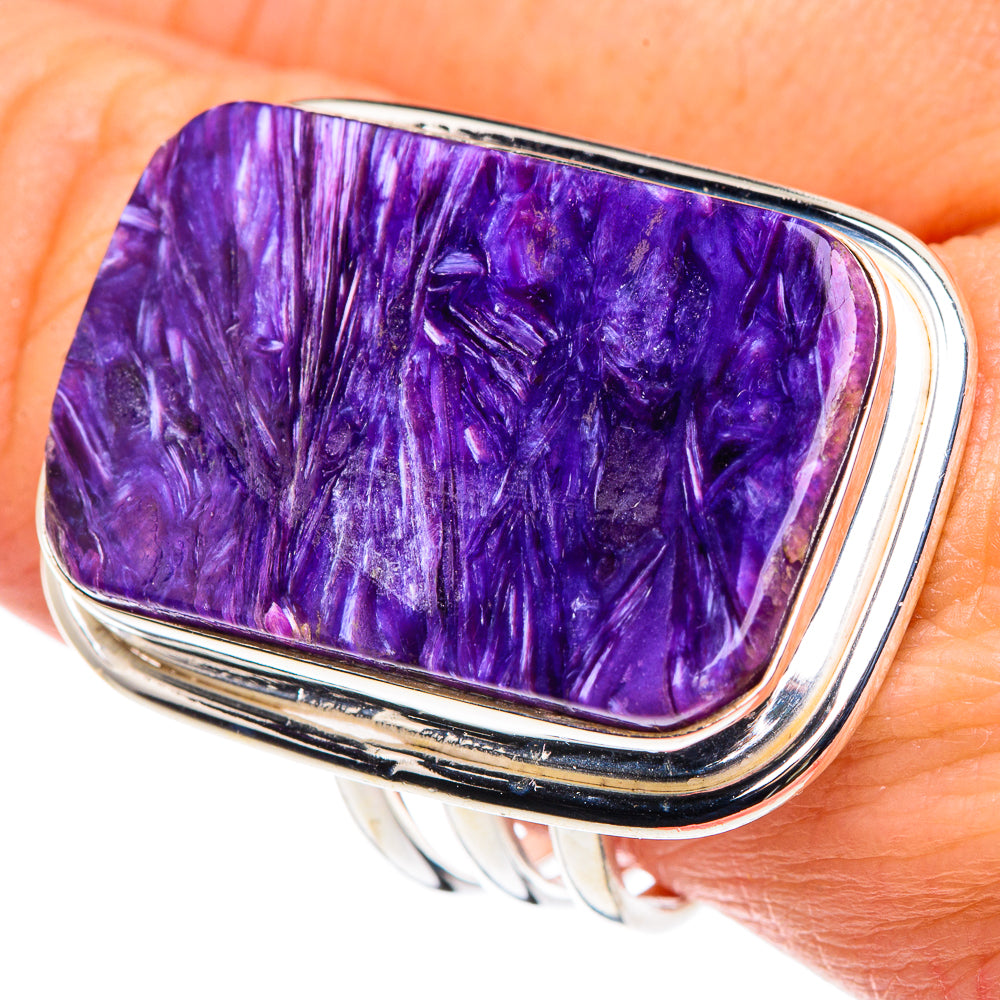 Charoite Rings handcrafted by Ana Silver Co - RING90524