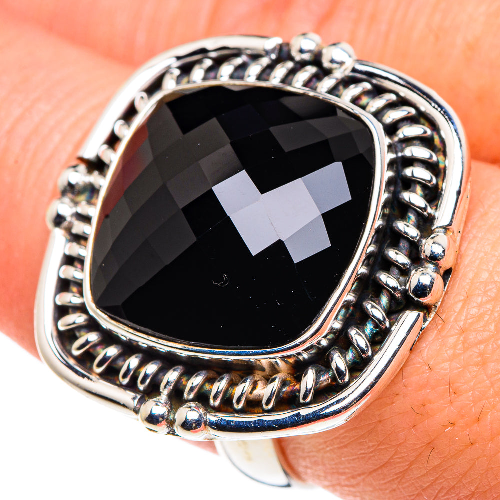 Black Onyx Rings handcrafted by Ana Silver Co - RING90525