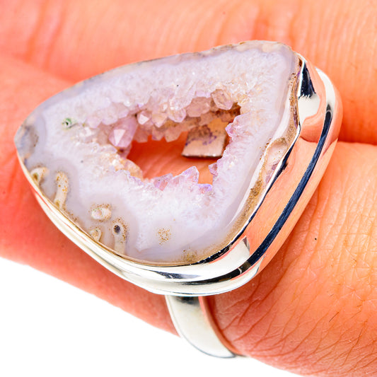 White Geode Slice Rings handcrafted by Ana Silver Co - RING90528