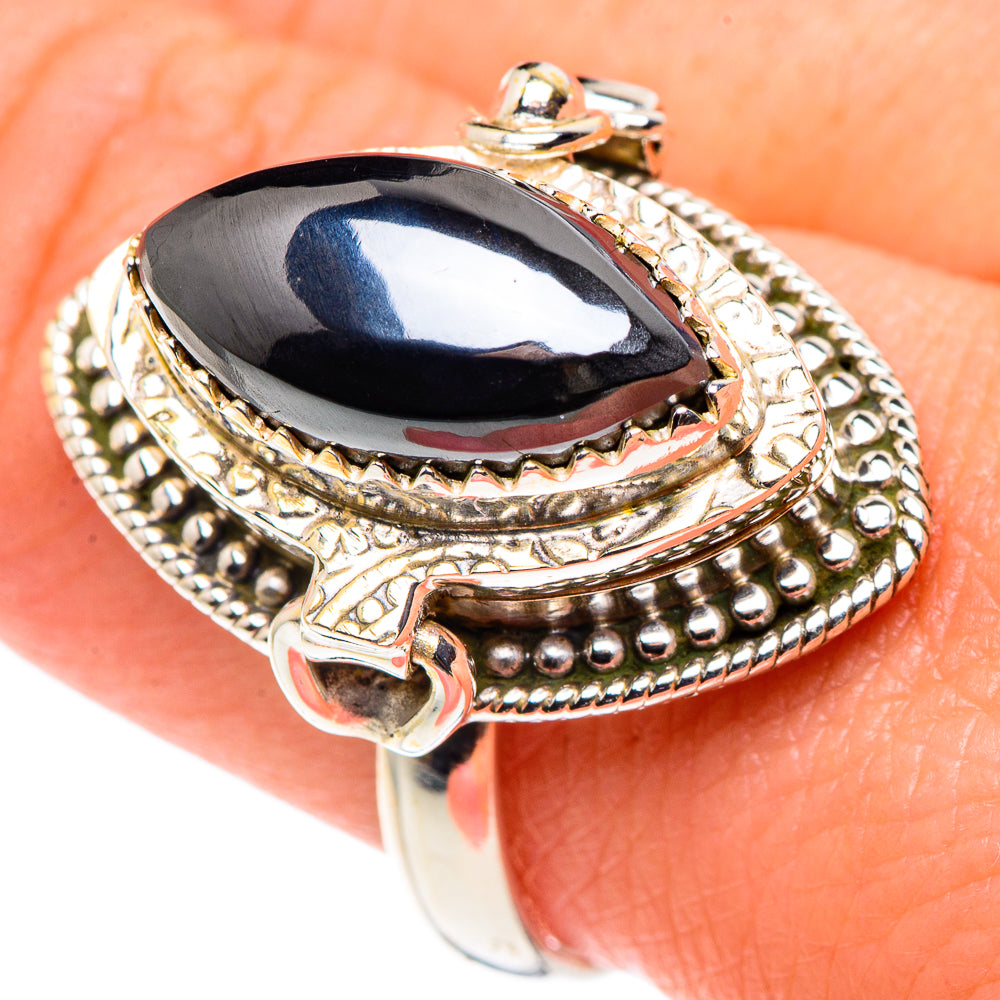 Hematite Rings handcrafted by Ana Silver Co - RING90537