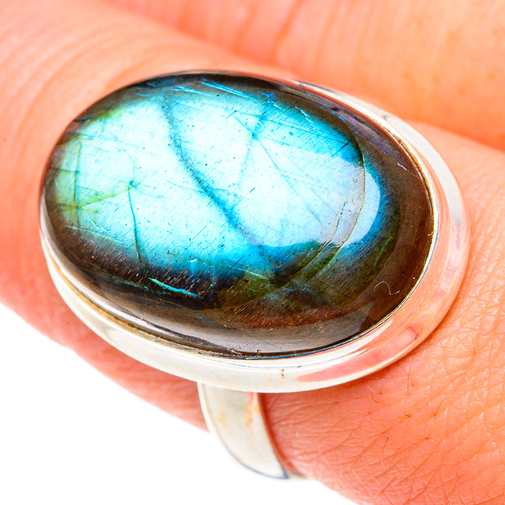 Labradorite Rings handcrafted by Ana Silver Co - RING90540