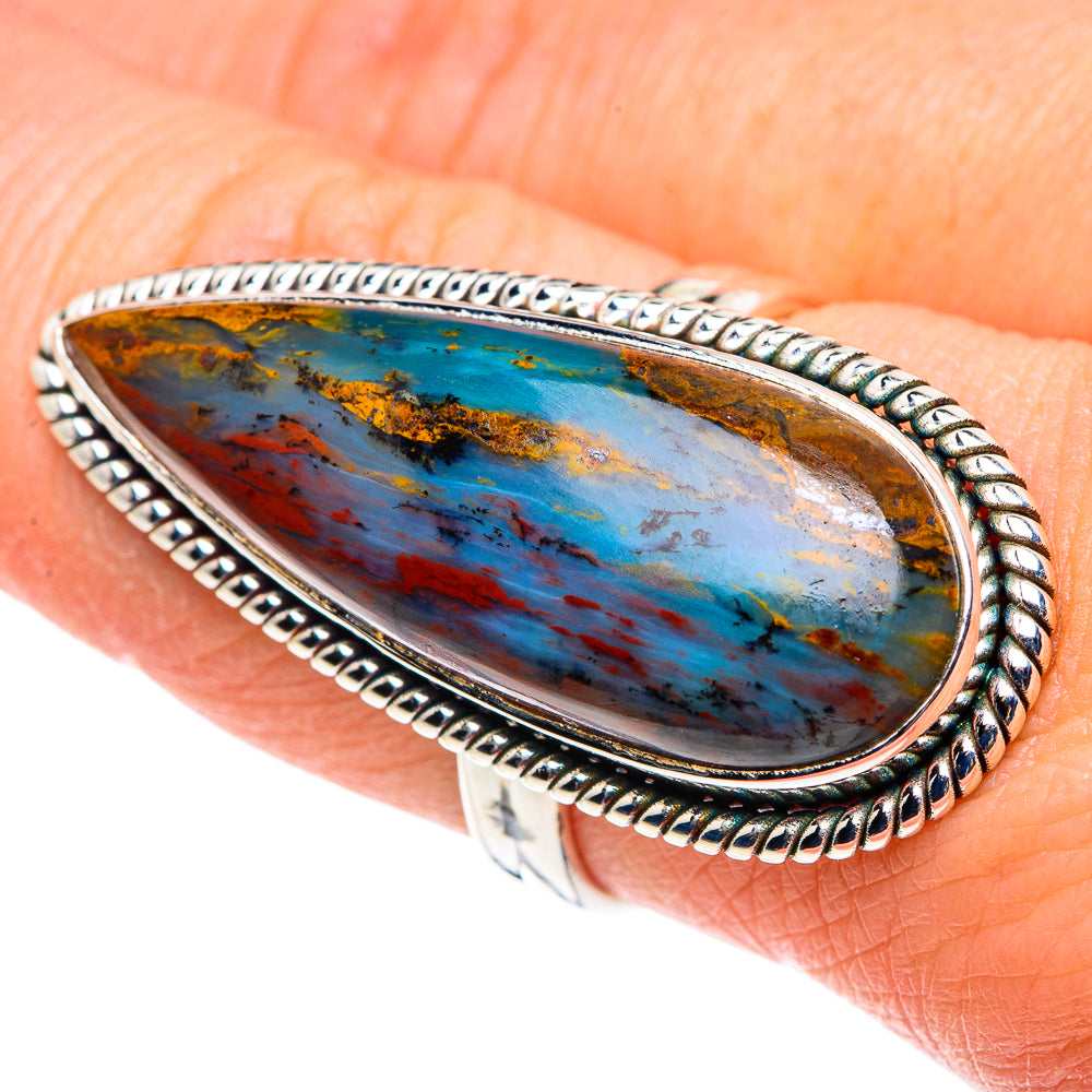 Peruvian Opal Rings handcrafted by Ana Silver Co - RING90542