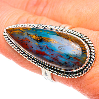 Peruvian Opal Rings handcrafted by Ana Silver Co - RING90542