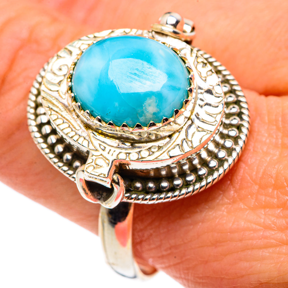 Larimar Rings handcrafted by Ana Silver Co - RING90544
