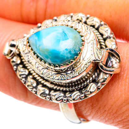 Larimar Rings handcrafted by Ana Silver Co - RING90547