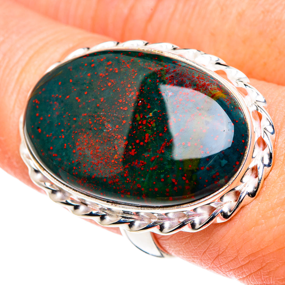 Bloodstone Rings handcrafted by Ana Silver Co - RING90548