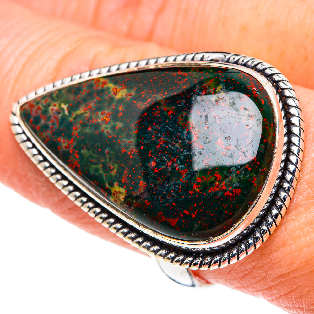 Bloodstone Rings handcrafted by Ana Silver Co - RING90552