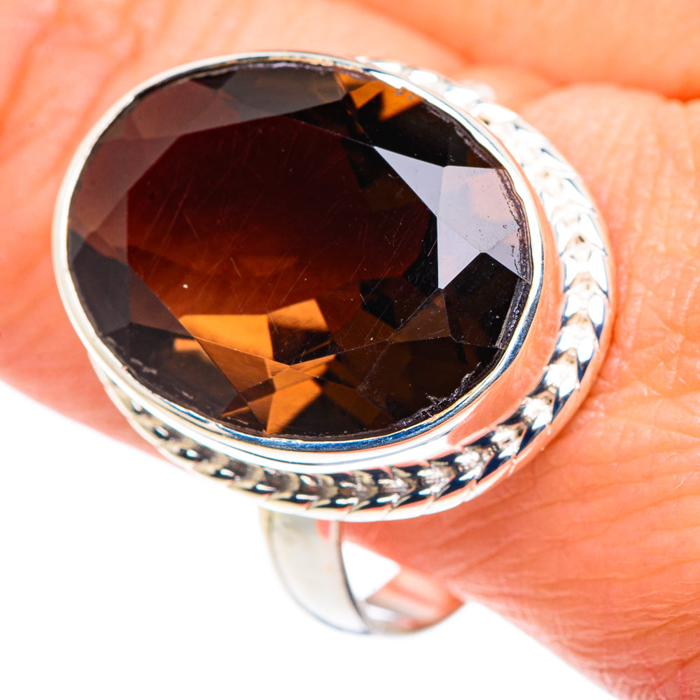 Smoky Quartz Rings handcrafted by Ana Silver Co - RING90556