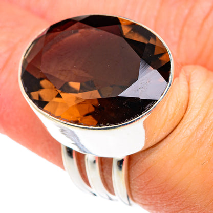 Smoky Quartz Rings handcrafted by Ana Silver Co - RING90560