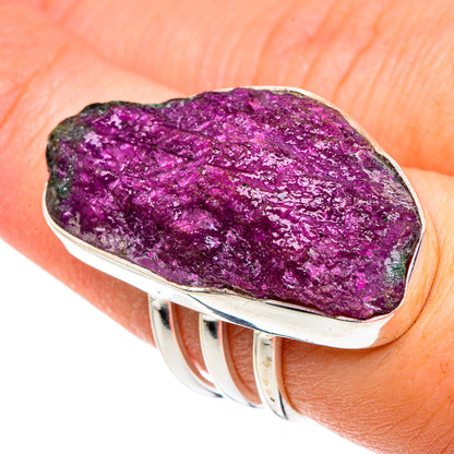 Ruby Zoisite Rings handcrafted by Ana Silver Co - RING90566